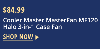 Cooler Master MasterFan MF120 Halo 3-in-1 Case Fan