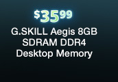 G.SKILL Aegis 8GB  SDRAM DDR4 Desktop Memory