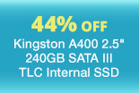 Kingston A400 2.5" 240GB SATA III TLC Internal SSD