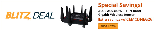 Blitz Deal - Special Savings! ASUS AC5300 Wi-Fi Tri-band Gigabit Wireless Router