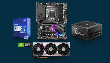 MSI RTX 3070 SUPRIM + Intel Core i7-10700KF + Z490 GAMING PLUS + 750W PSU Bundle