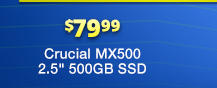 Crucial MX500 2.5" 500GB SSD