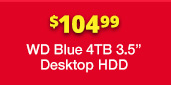 WD Blue 4TB 3.5" Desktop HDD