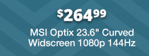 MSI Optix 23.6" Curved Widescreen FHD 1080p