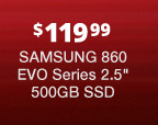 SAMSUNG 860 EVO Series 2.5" 500GB SSD