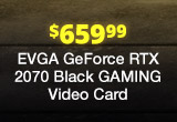 EVGA GeForce RTX 2070 Black GAMING Video Card