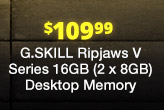 G.SKILL Ripjaws V Series 16GB (2 x 8GB) Desktop Memory