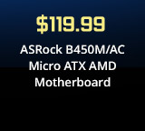 ASRock B450M/AC Micro ATX AMD Motherboard