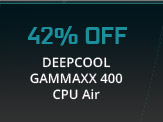 42% OFF DEEPCOOL GAMMAXX 400 CPU Air