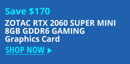 ZOTAC RTX 2060 SUPER MINI 8GB GDDR6 GAMING Graphics Card