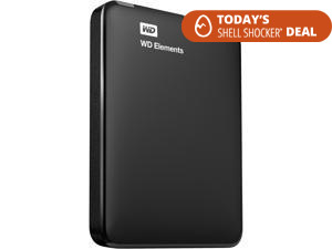 WD 1TB Elements Portable Storage USB 3.0 Model WDBUZG0010BBK-WESN Black