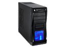 Rosewill - Black Gaming ATX Mid Tower Computer Case - Three Included Fans - 1 x Front Blue LED 120mm Fan, 1 x Top 140mm Fan, 1 x Rear 120mm Fan - Two More Optional Side 120mm Fans Supported - CHALLENGER