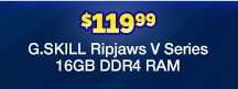 G.SKILL Ripjaws V Series 16GB DDR4 RAM
