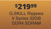 G.SKILL Ripjaws V Series 32GB DDR4 SDRAM