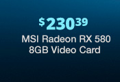 MSI Radeon RX 580 8GB Video Card