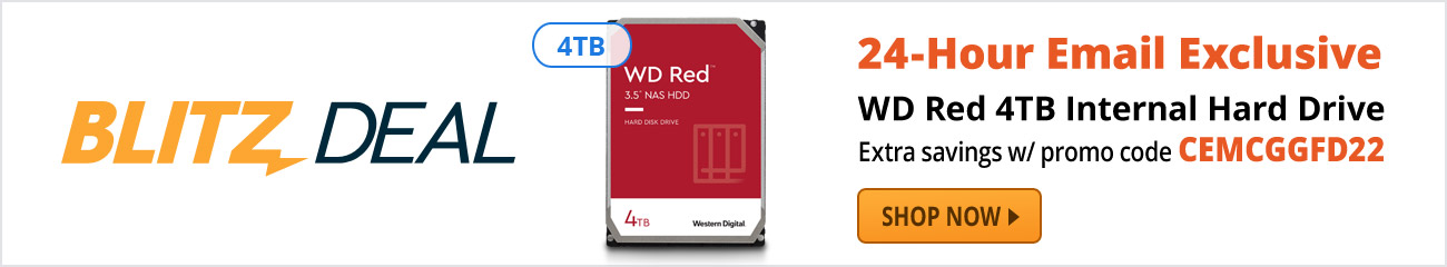 Blitz Deal - WD Red 4TB Internal Hard Drive