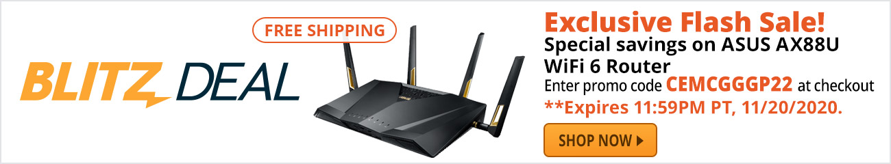 Blitz Deal - Special savings on ASUS AX88U WiFi 6 Router