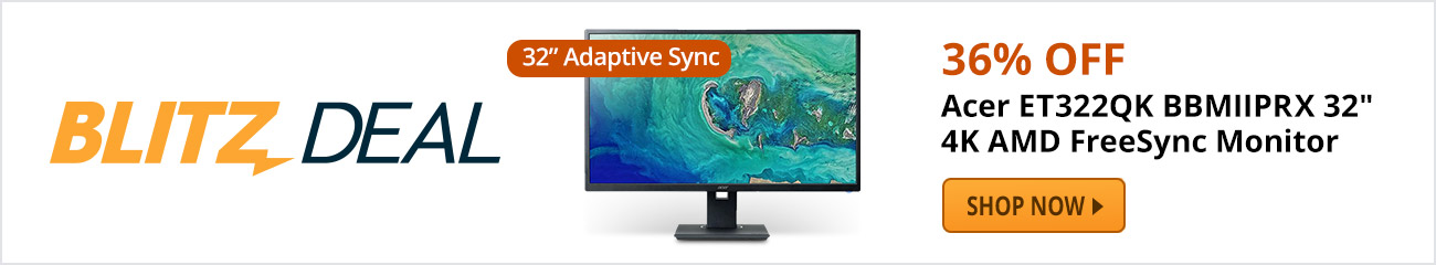 Acer ET322QK BBMIIPRX 32" 4K AMD FreeSync Monitor