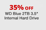 WD Blue 2TB 3.5" Internal Hard Drive