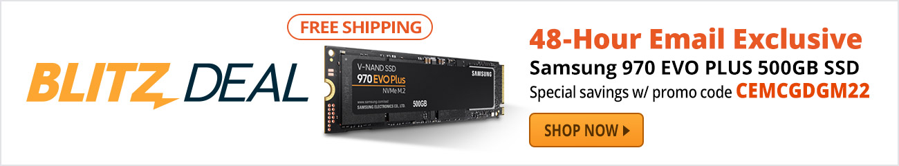 Blitz Deal - Samsung 970 EVO PLUS 500GB Internal SSD