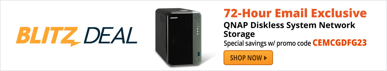 Blitz Deal - QNAP Diskless System Network Storage