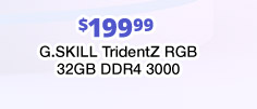 G.SKILL TridentZ RGB 32GB DDR4 3000