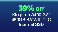 Kingston A400 2.5" 480GB SATA III TLC Internal SSD