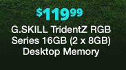 G.SKILL TridentZ RGB Series 16GB (2 x 8GB) Desktop Memory