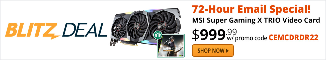 Blitz Deal - MSI Super Gaming X TRIO Video Card