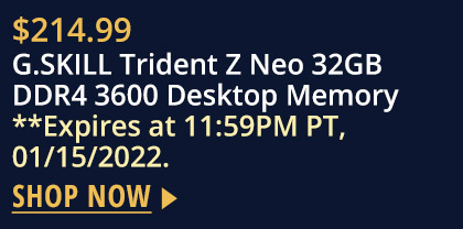 G.SKILL Trident Z Neo 32GB DDR4 3600 Desktop Memory
