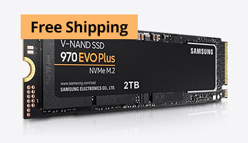 SAMSUNG 970 EVO PLUS M.2 2280 2TB PCIe Gen 3.0 x4 NVMe SSD