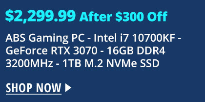 ABS Gaming PC Intel i7 10700KF GeForce RTX 3070