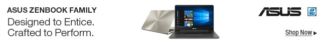 ASUS ZENBOOK FAMILY - Designed to Entice Crafted to Perform; Shop Now