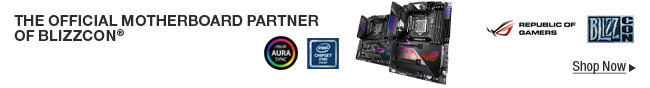 The Official Motherboard Partner of Blizzcon; Shop Now