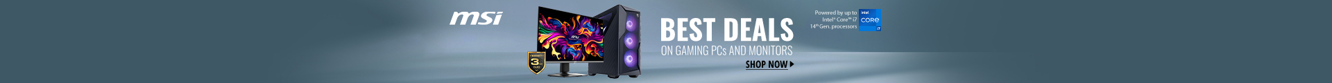 MSI 2025 MSI Desktop PC + Monitor