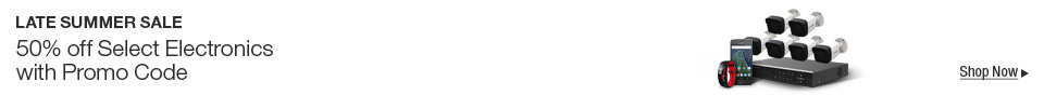 50% off Select Electronics with Promo Code