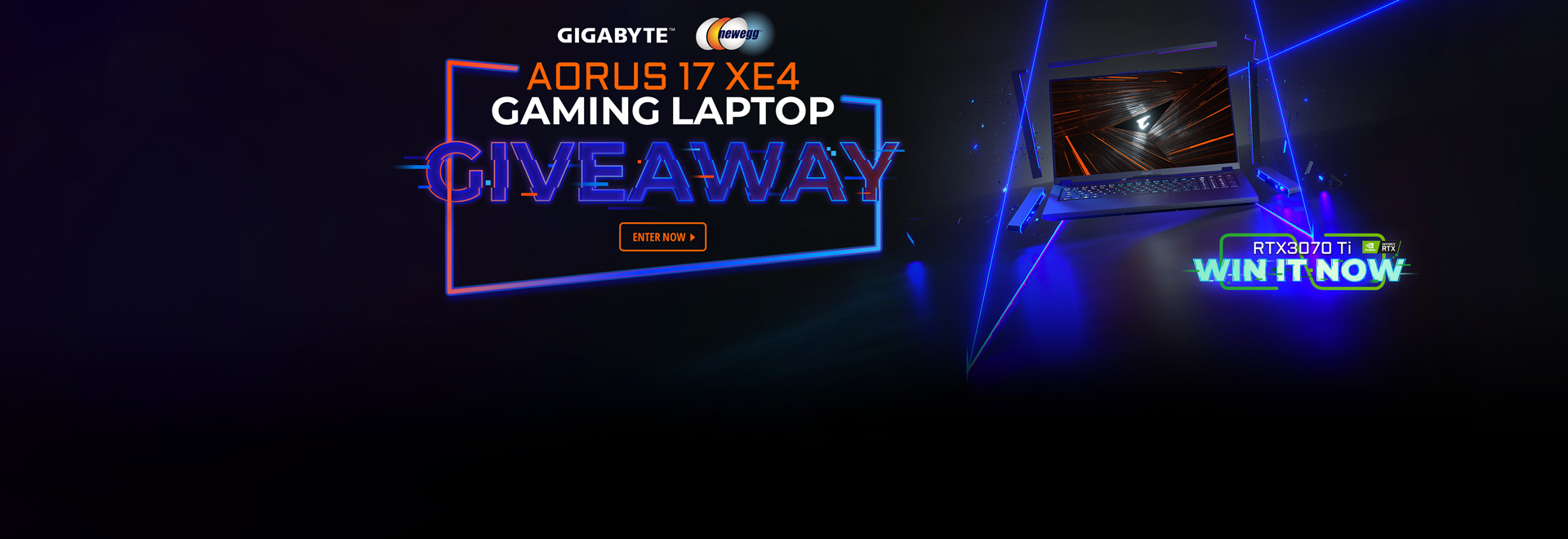 Gigabyte Aorus 17 XE4 Gaming Laptop Giveaway